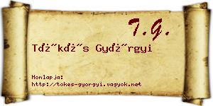 Tőkés Györgyi névjegykártya