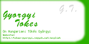 gyorgyi tokes business card