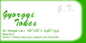 gyorgyi tokes business card